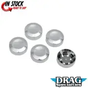 Drag Specialties Rear 7/16" Pulley Hex Bolt Cover Chrome for Harley Davidson