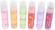 [Healeved] 6pcs Lip Balm Lip Oil Tinted Moisturizing Lip Gloss Lip Oil Pomade Fruit Lip Oil Gloss Hydrating Lipstick Lip Pomades Glossy Lip Gloss Flavored Lip Gloss Lip Oils Plastic Colorful
