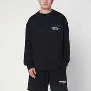 [Fear of God Essentials] Black cotton sweater with logo M Black