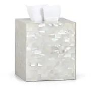 Labrazel White Agate Tissue Box