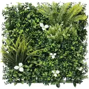 20"x20" Artificial Faux 3D Mixed Leaf Privacy Fence Screen Decor Panel Hedge V5