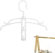 Non Slip Hangers | Clothes Hangers Drying with 2 Hooks Hoodie,Hoodie Organizer Laundry Drying Frame Clothes Drying Solution for Bathroom Balcony Apartment Hotel