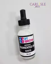 Art Spectrum Artist' Pigmented Ink with Dropper - White