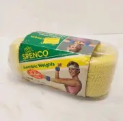 NOS 1985 SPENCO Fitness Aerobic Ankle Wristband Weights Day Glo Yellow Vintage