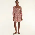 J Crew Floral Liberty Fabric Dress Size 4 Meadow Song Cinched Waist Organic New