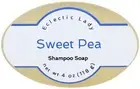 Sweet Pea Shampoo Soap Bar By Eclectic Lady, 4 oz Bar