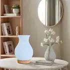 Vase Bedside Lamp Dimmable 3D Printed Nightstand Lamp for Bedroom Living Room