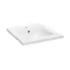 Swiss Madison 18.13" W x 18.13 in. D Ceramic Square Vanity Top in Glossy White