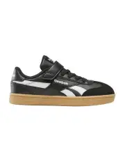 [Reebok] Smash Edge Elastic Lace Strap Sneakers in Black