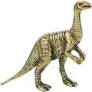 HAWILLOSCH Antique Copper Dinosaur Statue Vintage Brass Animal Figurine for Home Desk Decoration Bookcase Adornment Retro Miniature Dinosaur Sculpture Unique Ornament for Car Office