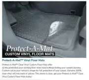 Front Row 2 Piece Clear Protect-A-Mat Custom Floor Mats for Supra - Made in USA (for: Toyota)