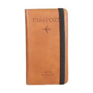 RFID Vintage Business Passport Covers Holder Multi-Function