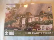 Puzzle 100 pc Cheng QiSM Thachter Roof Irish Cottage NEW 9x6