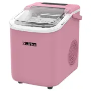 Countertop Ice Maker Machine 6 Mins 9 Bullet Ice, 26.5Lbs/24Hrs, Portable Ice Ma