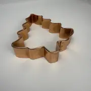 Copper Cookie Cutter 5" Inch Xmas Tree Heavy Gauge Copper