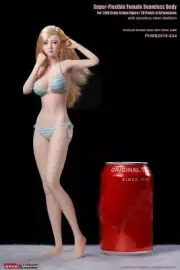 1/6 Female Body Action Figure Pale Asian Seamless Slim Body+Head Phicen 12" Doll