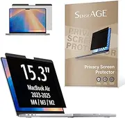 SenseAGE MacBook Air 15.3 Inch Privacy Screen Protector, Anti-Spy & Anti-Blue Light, 1 Pack
