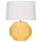 Robert Abbey Franklin 1 Light Table Lamp, Sunset Yellow Glazed Ceramic - SU01