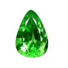 1.05 Cts | natural loose" Tsavorite Garnet | Vivid Green | Pear Shape | Step cut