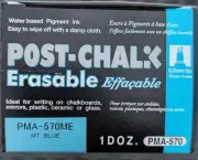BOX 12 Blue Zig Post Chalk Boards Art Pens 6mm Glass window Erasable