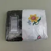 Vintage 80s NOS Royale Retro Floral Print Sheet Set FULL #9545