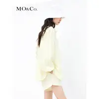 在飛比找ETMall東森購物網優惠-MOCO2023燈籠袖寬松中性外套襯衫