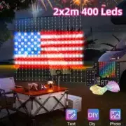 Smart Curtain Lights, 400 LED USB Curtain String Lights with App Remote Control