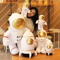 在飛比找樂天市場購物網優惠-❤仿真宇航員火箭太空人飛船公仔玩偶娃娃抱枕創意娃娃擺件擺飾兒