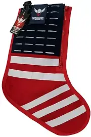 New Tactical Christmas Stocking Handle Hook Loop Military Flag Patriotic USA