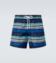 [Missoni] Missoni Zigzag printed swim trunks UK 30 blue