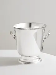 [Christofle] Christofle - Malmaison Silver-plated Champagne Bucket - One size One size Silver