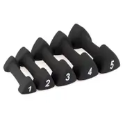SMAI Dumbbell Set - Neoprene 1kg-5kg Pairs - Black