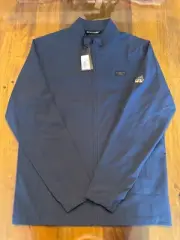 NWT MEN'S TRAVIS MATHEW CRYSTAL COVE 2.0 JACKET, SIZE: M, COLOR: MOOD INDIGO-M26