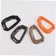 HONMEET Pack d Shape Buckle Carabiner Clips Sturdy Carabiner Keychain for Outdoor Activities Climbing Snap Lock Lightweight for Backpack