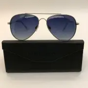 Prive Revaux The Showstopper Women Polarized Sunglasses Matte Silver Dark Navy
