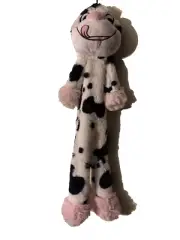 Multipet Slevins Bovine Hanging Yummy Cow 20" Plush Squeaker Dog Toy Unstuffed