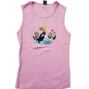 Vintage Paul Frank Womens Tank Top, Julius, Pink, Medium