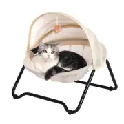 Cat Hammock, Free-Standing Elevated Pet Hammock, Small Dog Bed with Removable...