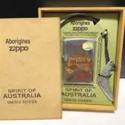 Zippo lighter SPIRIT OF AUSTRALIA Aboriginal boomerang unused imported from JP