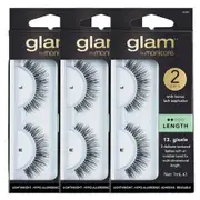 Manicare Glam Lash Length Gisele 2 Pairs False Eyelashes 3 Pack