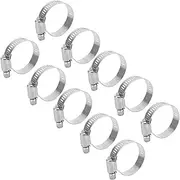 20 Pieces of Hose Clamp Adjustable Pipe Clamps 304 Stainless Steel Hose