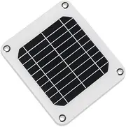 Poartable 5W Solar Panel 5V USB Phone iPhone Charger Battery Free 4 Alloy Clips