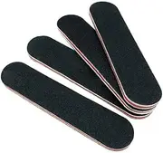 12PCS Mini Proffessional Black Nail Files Emery Boards EVA Two-Sided Washable Artwork Cosmetic Manicure Pedicure Tools Trimming Polishing Buffering Files