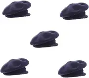 [OATIPHO] 5pcs Cap Beanie Oversized Knit Beret Hat Beret Hats for Women Men Fashionable Warm