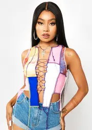 Here To Slay Colorblock Top