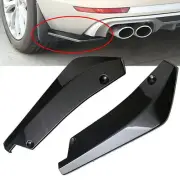2x Black For Mitsubishi Car Rear Bumper Lip Diffuser Splitter Canard Protector (for: Mitsubishi)