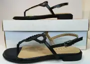 Soul Naturalizer Women's Ready Leather Casual Slingback Sandals,Black,6.5M US NI