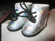 2018 American Girl Doll Luciana Vega Meet Outfit BOOTS ONLY Holographic NEW