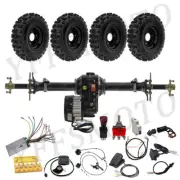48V 1000W Electric Motor 30'' Rear Differential Axle Kit 6'' Wheel Go Kart Trike