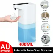 400ML Automatic Foam Soap Alcohol Dispenser Touchless Hands Free w/Motion Sensor